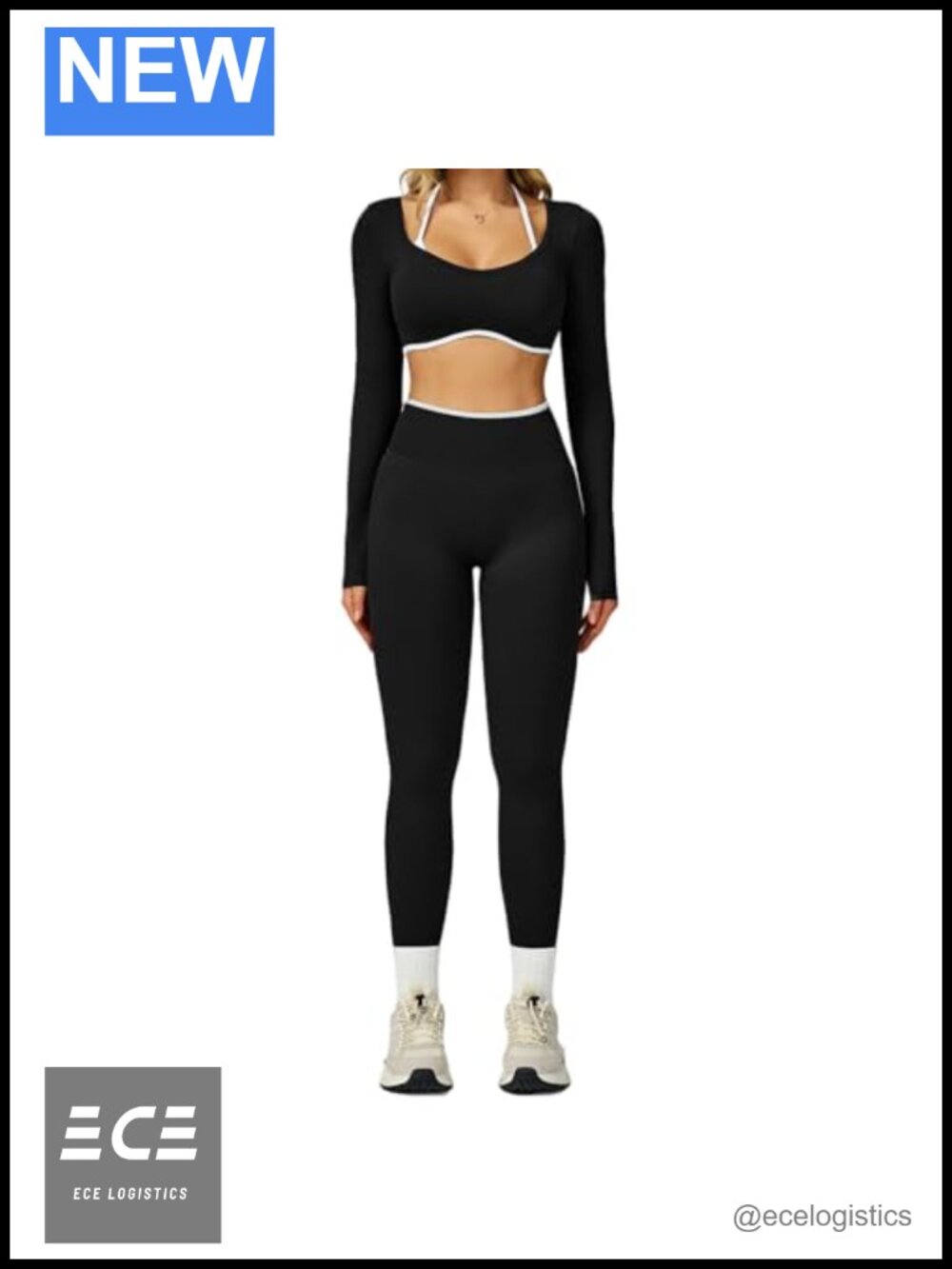 Seamless Long Sleeve Crop Top & High Waist Leggings Workout Set